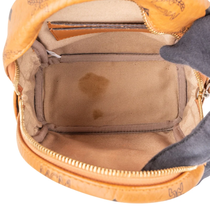 MCM Monogram Visetos Graffiti Stark Bebe Boo Mini Backpack
