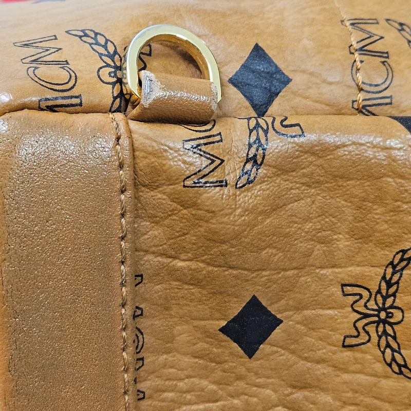 MCM Monogram Visetos Graffiti Stark Bebe Boo Mini Backpack