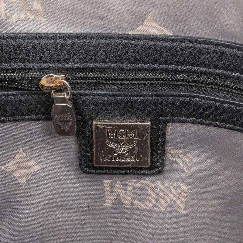 MCM Visetos Monogram Stark Studded Small Backpack