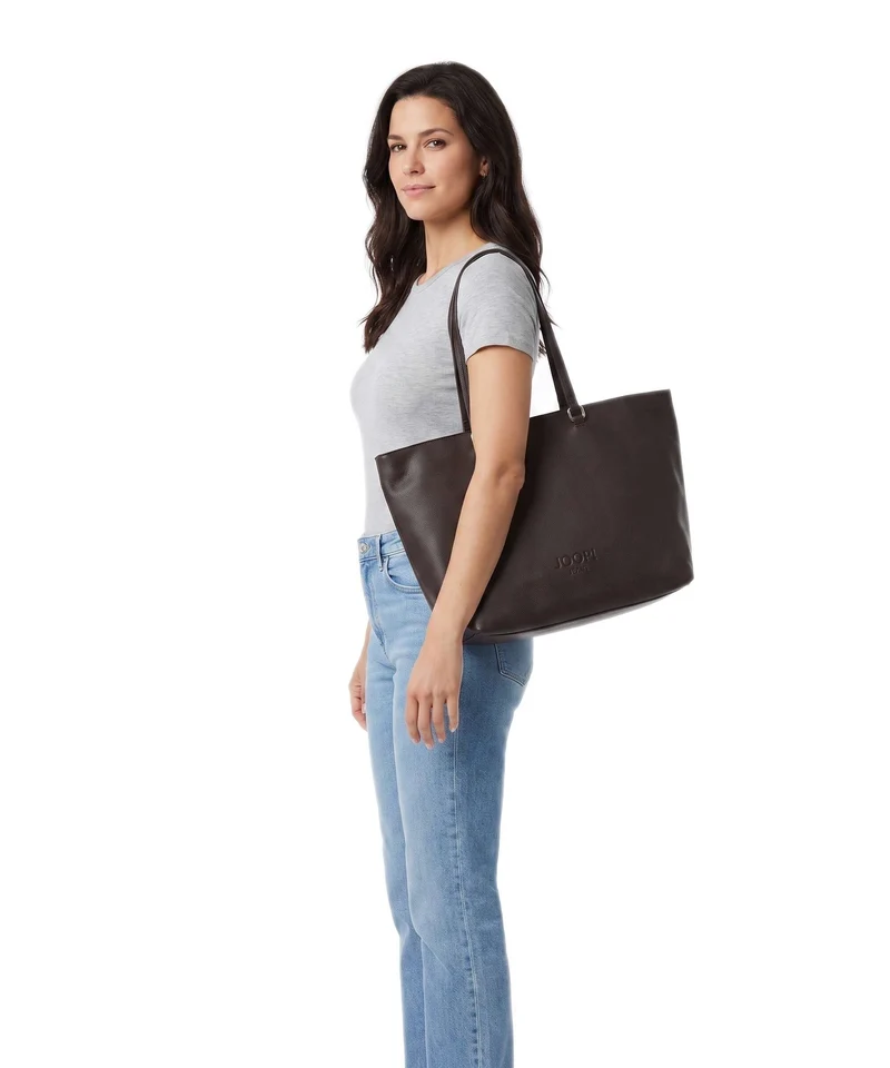 JOOP! Jeans Cuore Lettera Lara Shopper darkbrown