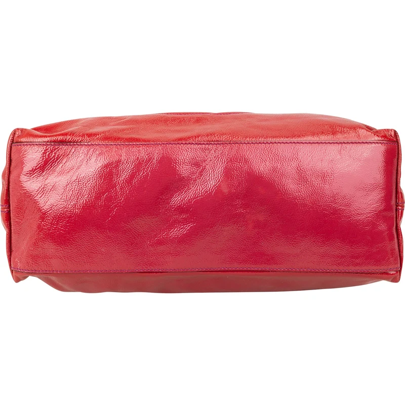 Gucci Patent Leather Soho Chain Tote Crossbody Bag