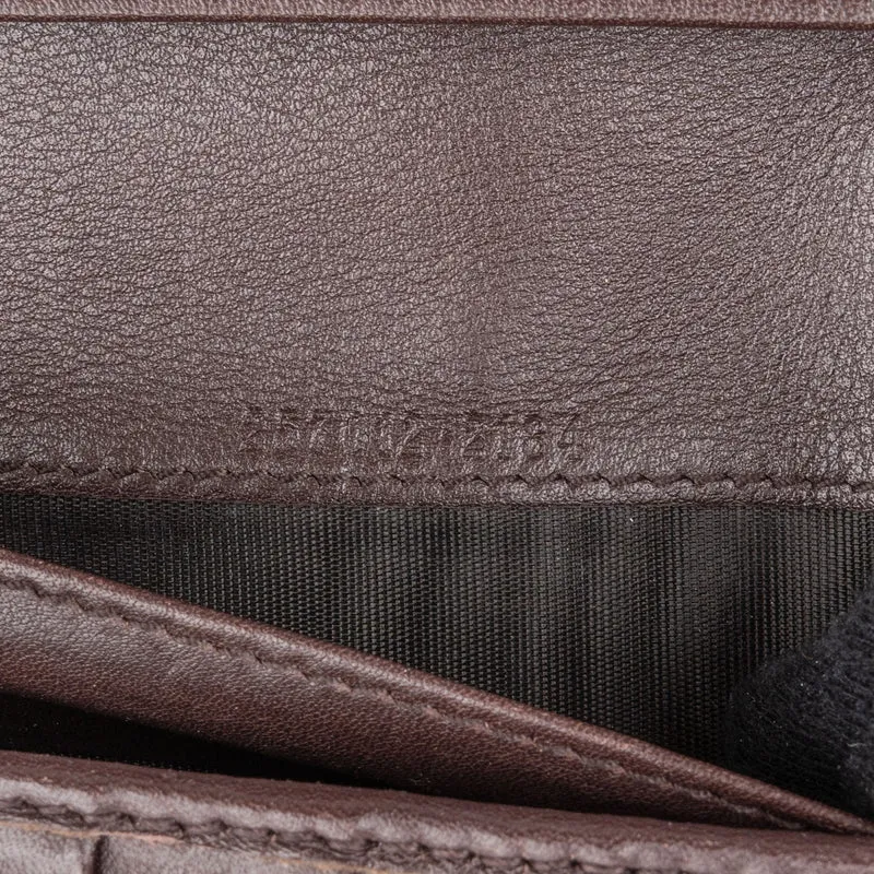Gucci Guccissima Leather Metal Bar Continental Wallet