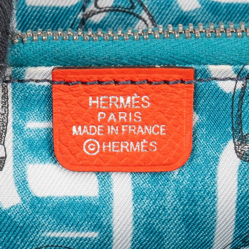 Hermès Orange Epsom Leather Azap Silk In Long Wallet
