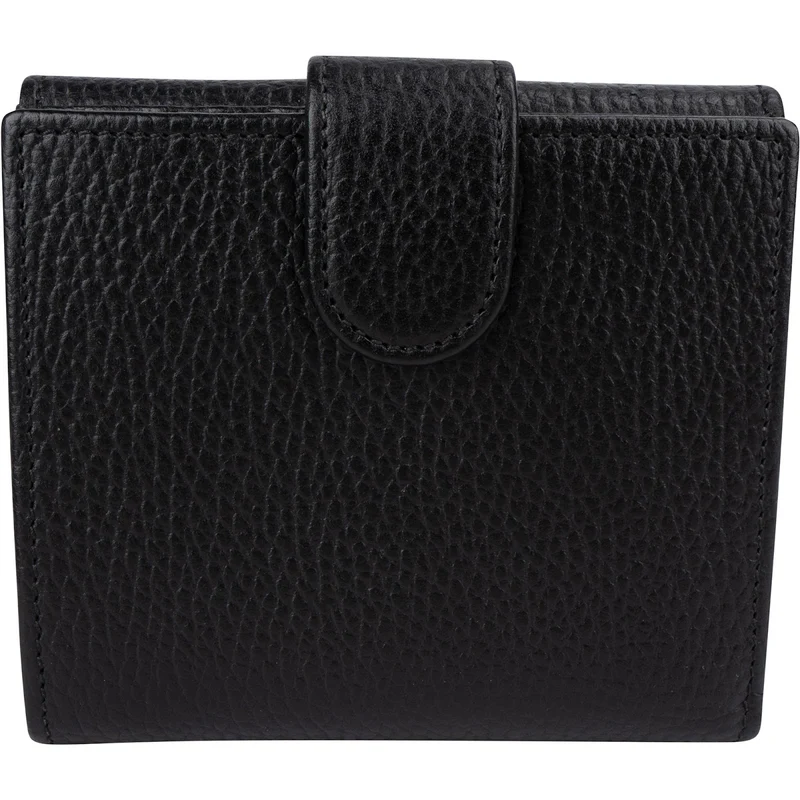 Gucci Grained Leather Interlocking GG Compact Wallet