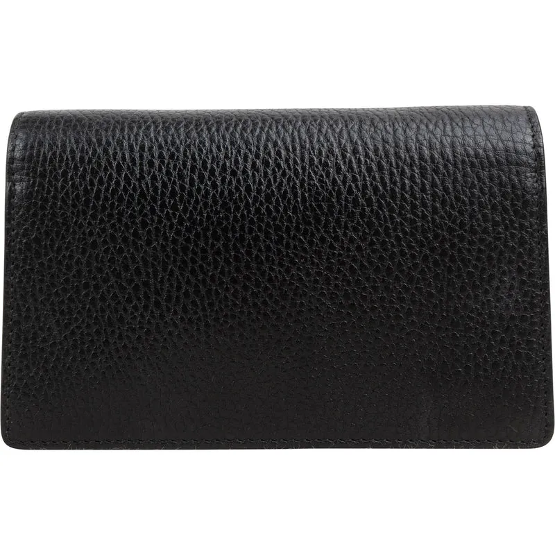 Gucci Grained Leather Crystal Dionysus Super Mini Crossbody Bag