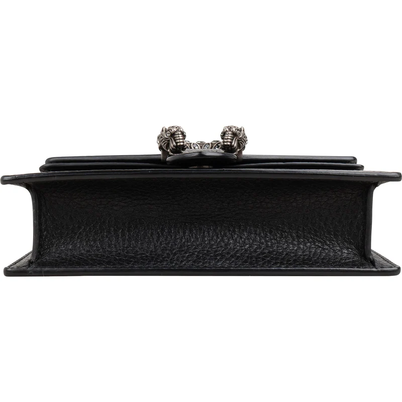 Gucci Grained Leather Crystal Dionysus Super Mini Crossbody Bag