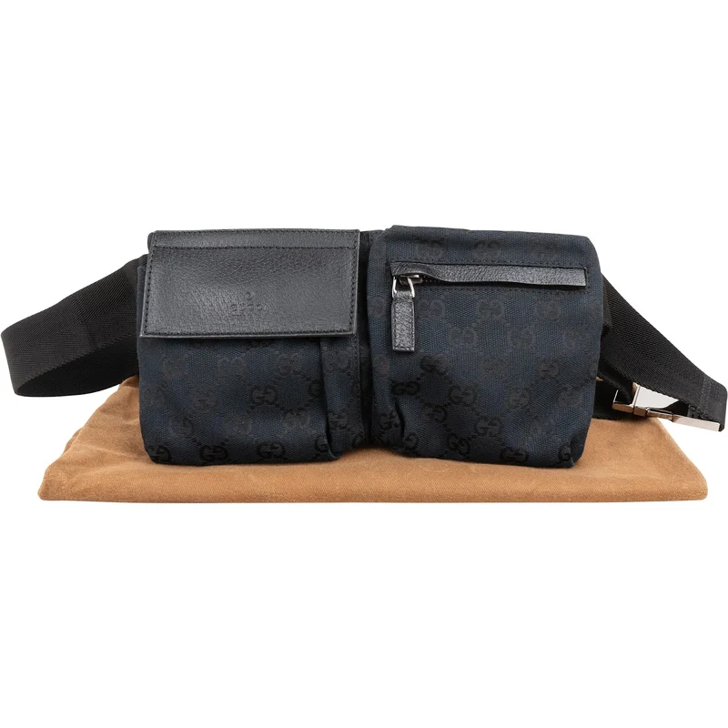 Gucci Monogram GG Canvas Small Belt Crossbody Bag