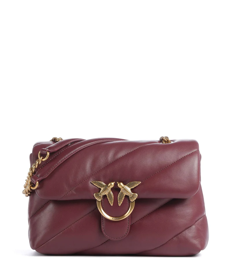 Pinko Love Puff Classic Schultertasche ribes intenso/antique gold