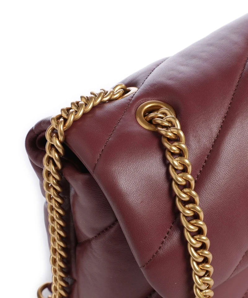Pinko Love Puff Classic Schultertasche ribes intenso/antique gold