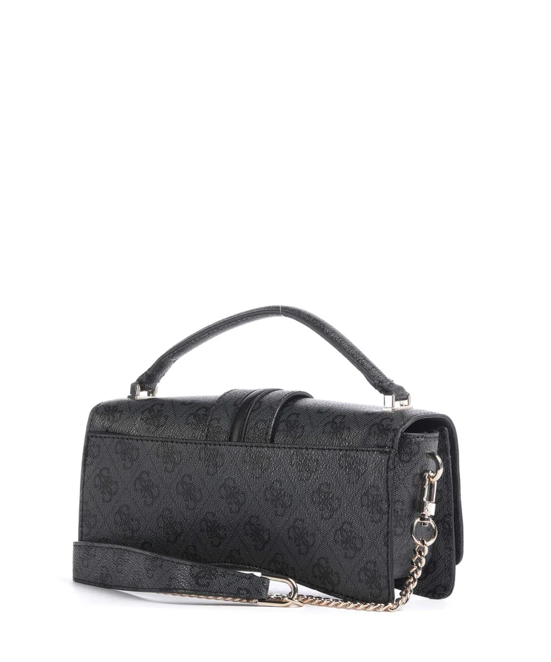 Guess Yvonne Logo Mini Handtasche coal logo
