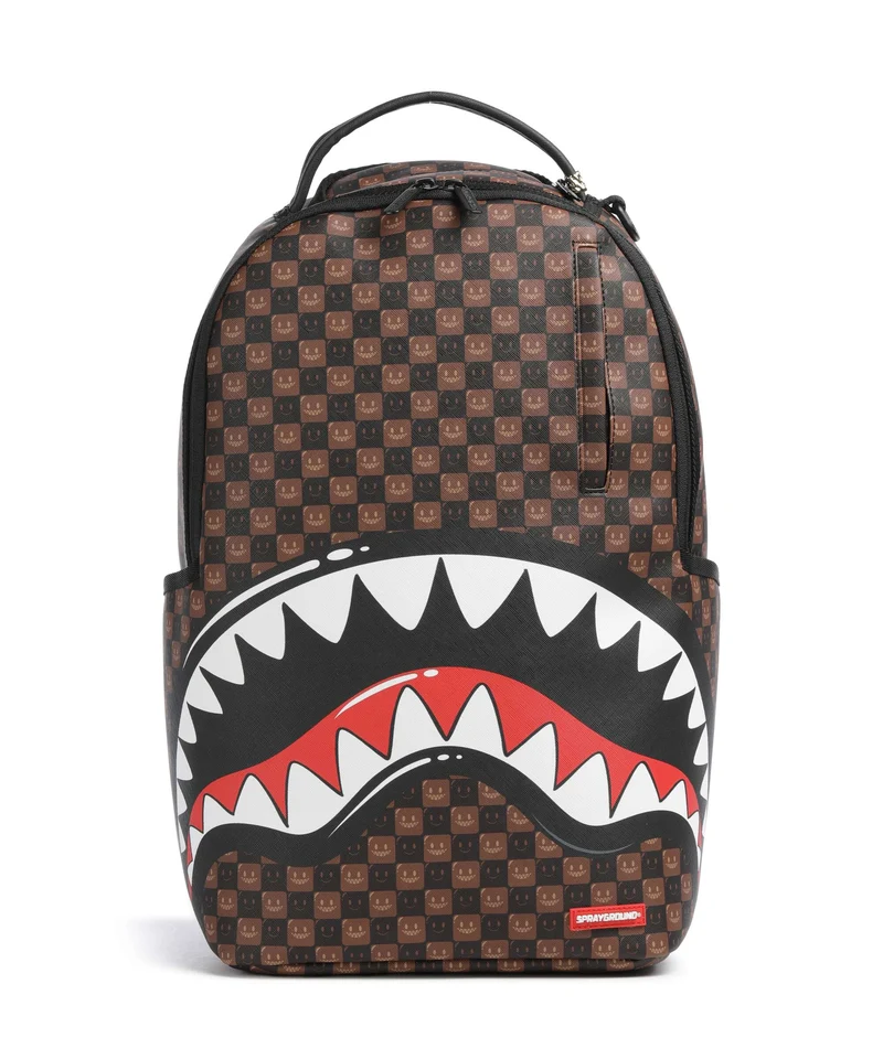 Sprayground Sharks In Paris Wtf Bubble Brown Check Rucksack multicolour