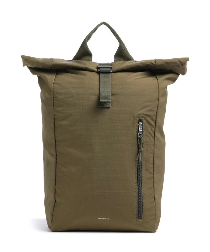 Sandqvist Grid Rolltop Rucksack olive