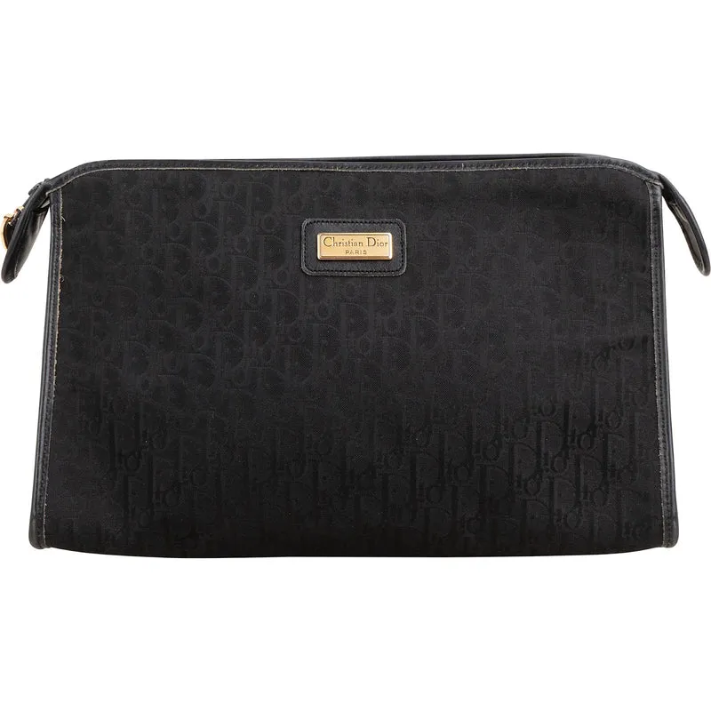 Christian Dior Trotter Monogram Oblique Canvas Pouch Clutch