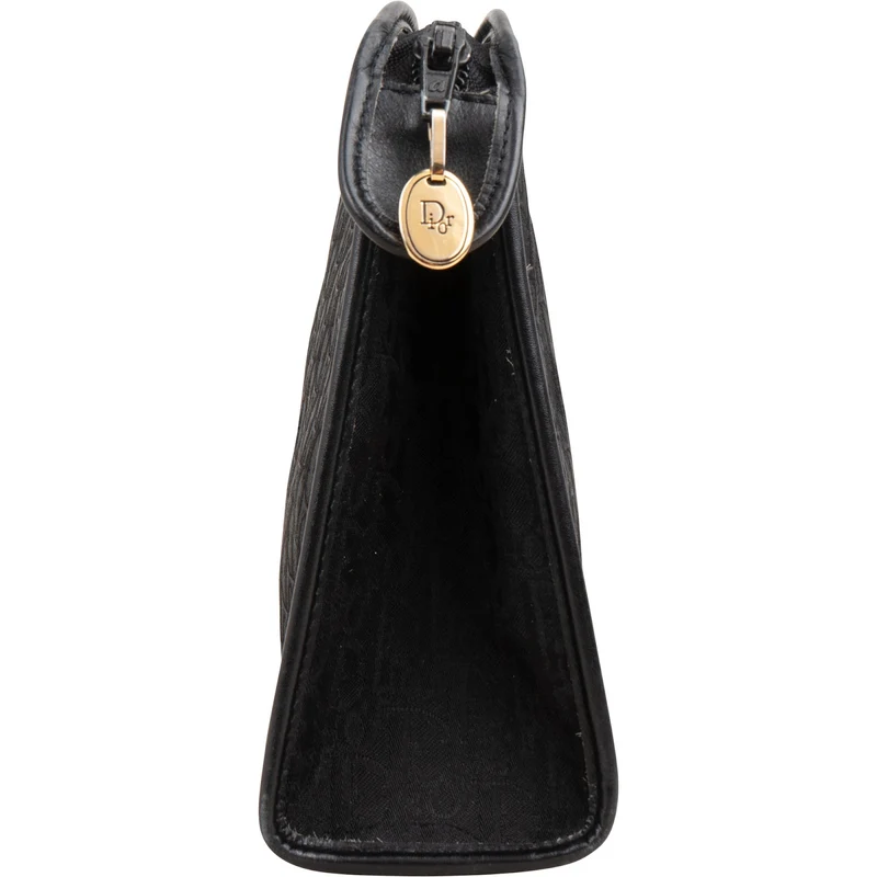 Christian Dior Trotter Monogram Oblique Canvas Pouch Clutch