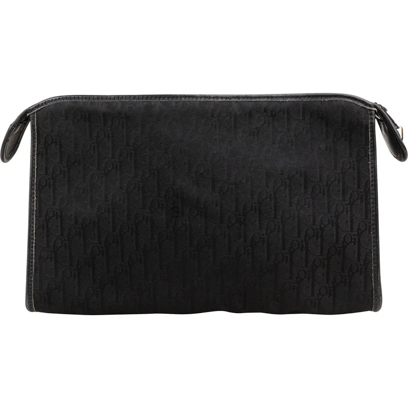 Christian Dior Trotter Monogram Oblique Canvas Pouch Clutch