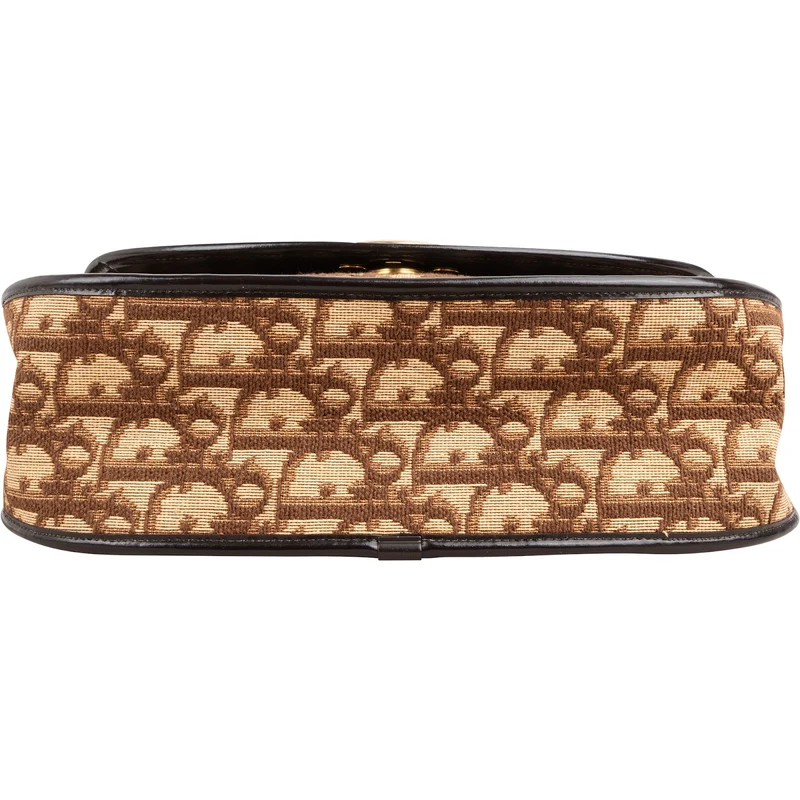 Christian Dior Trotter Monogram Canvas Vintage Flap Shoulder Bag