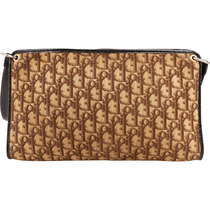 Christian Dior Trotter Monogram Canvas Vintage Shoulder Bag