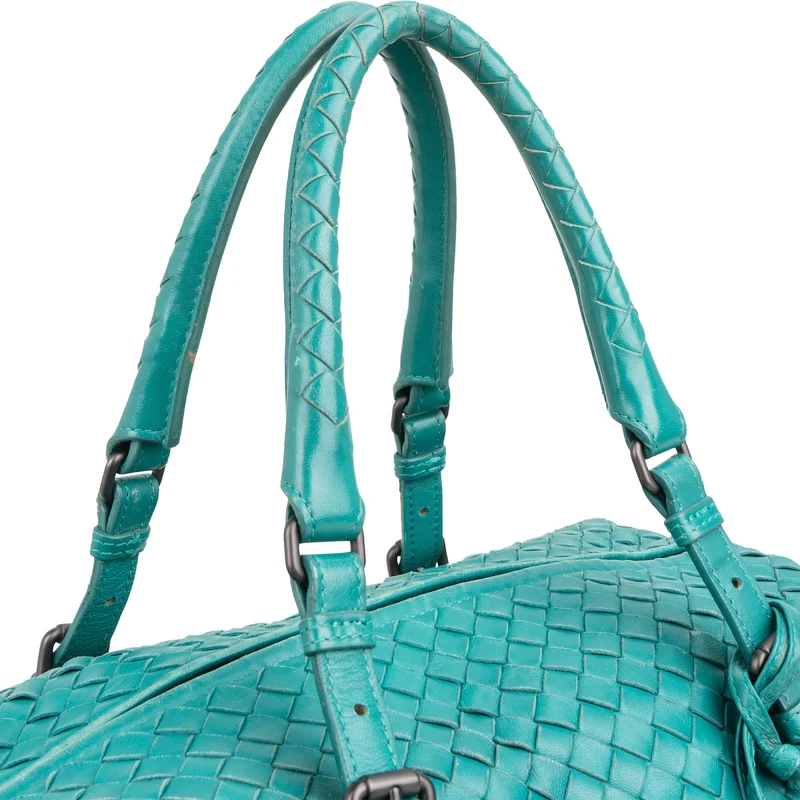Bottega Veneta Intrecciato Nappa Leather Boston 30 Handbag