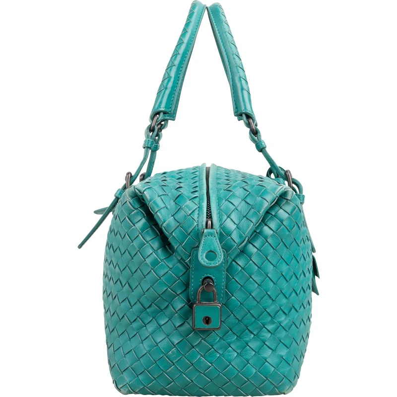 Bottega Veneta Intrecciato Nappa Leather Boston 30 Handbag