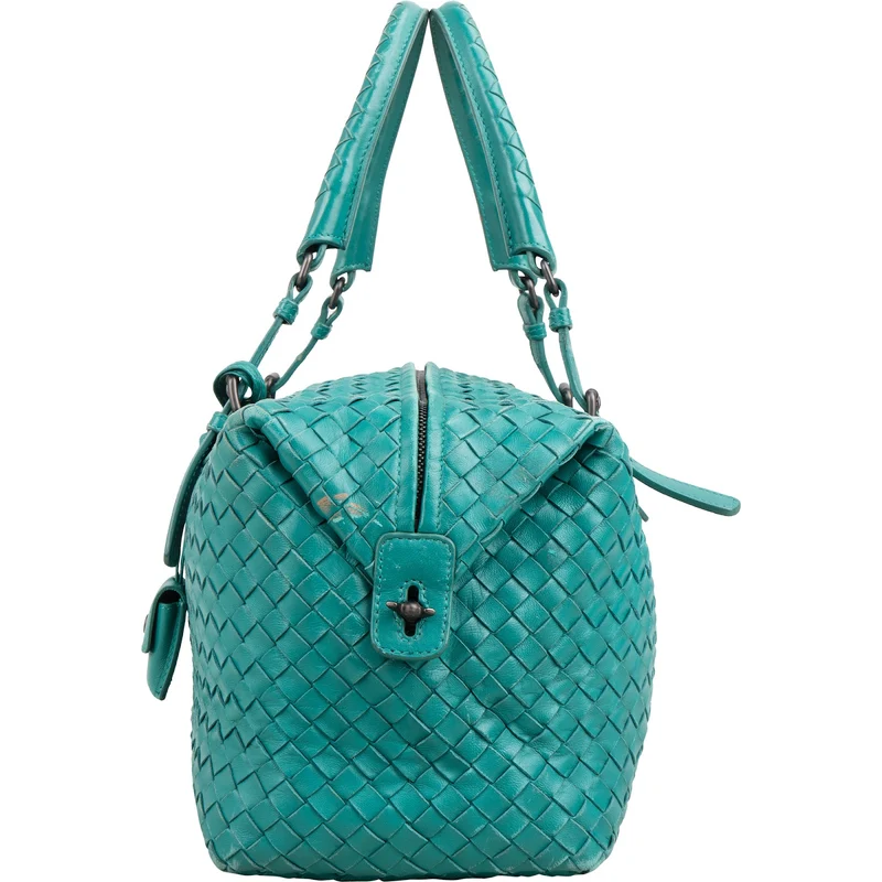Bottega Veneta Intrecciato Nappa Leather Boston 30 Handbag