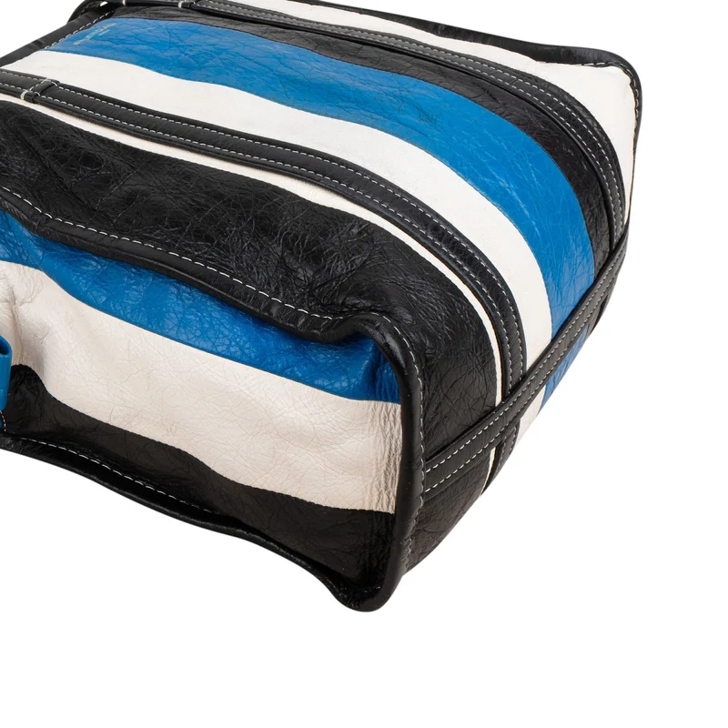 Balenciaga Tricolor Leather Bazar Tote Crossbody Handbag