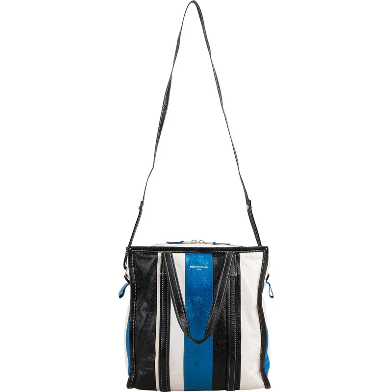 Balenciaga Tricolor Leather Bazar Tote Crossbody Handbag