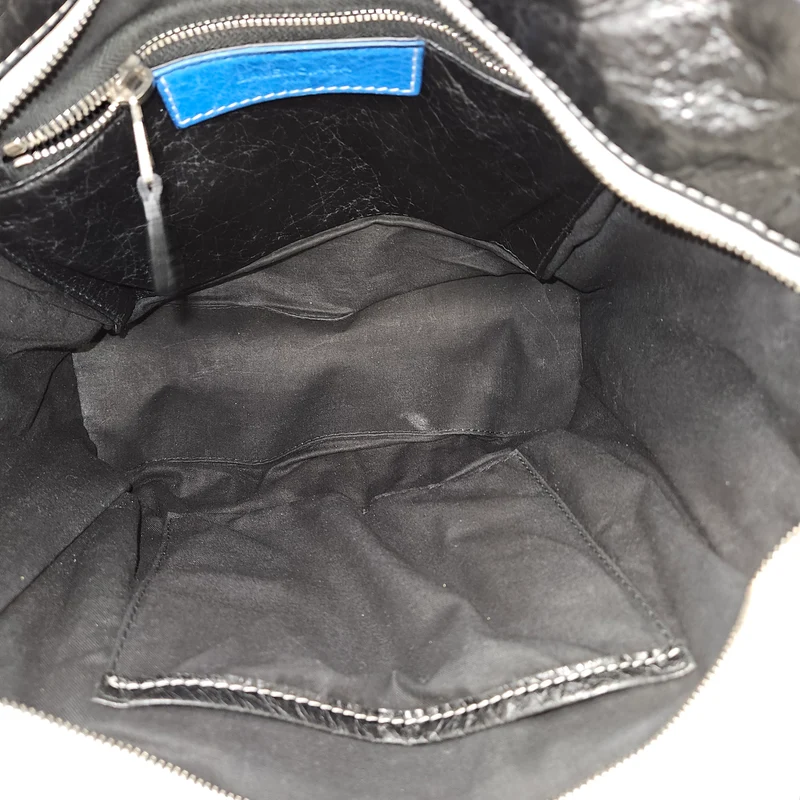 Balenciaga Tricolor Leather Bazar Tote Crossbody Handbag