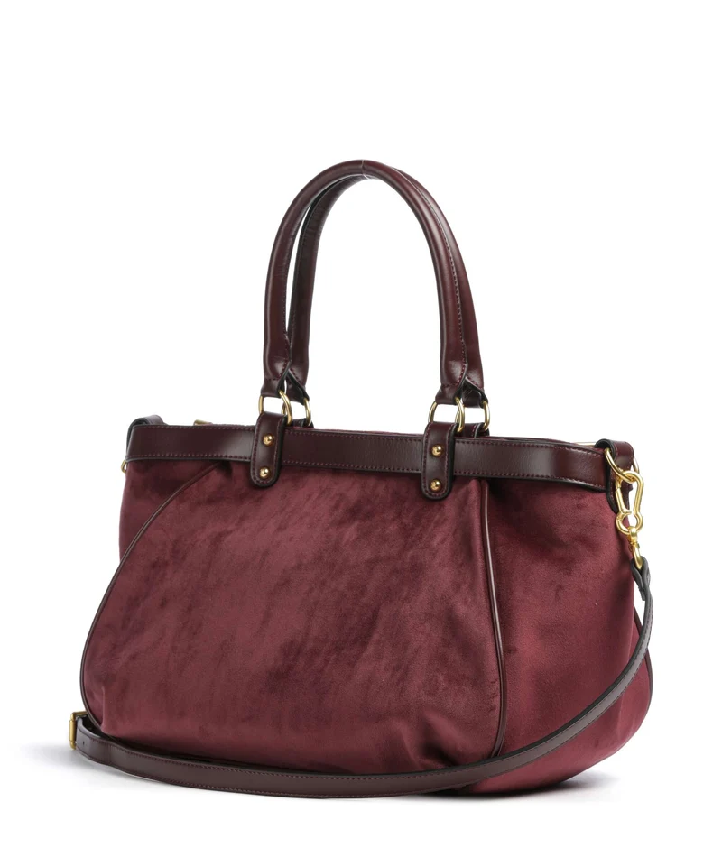 Juicy Couture Twig Narrative Velvet L Shopper winetasting