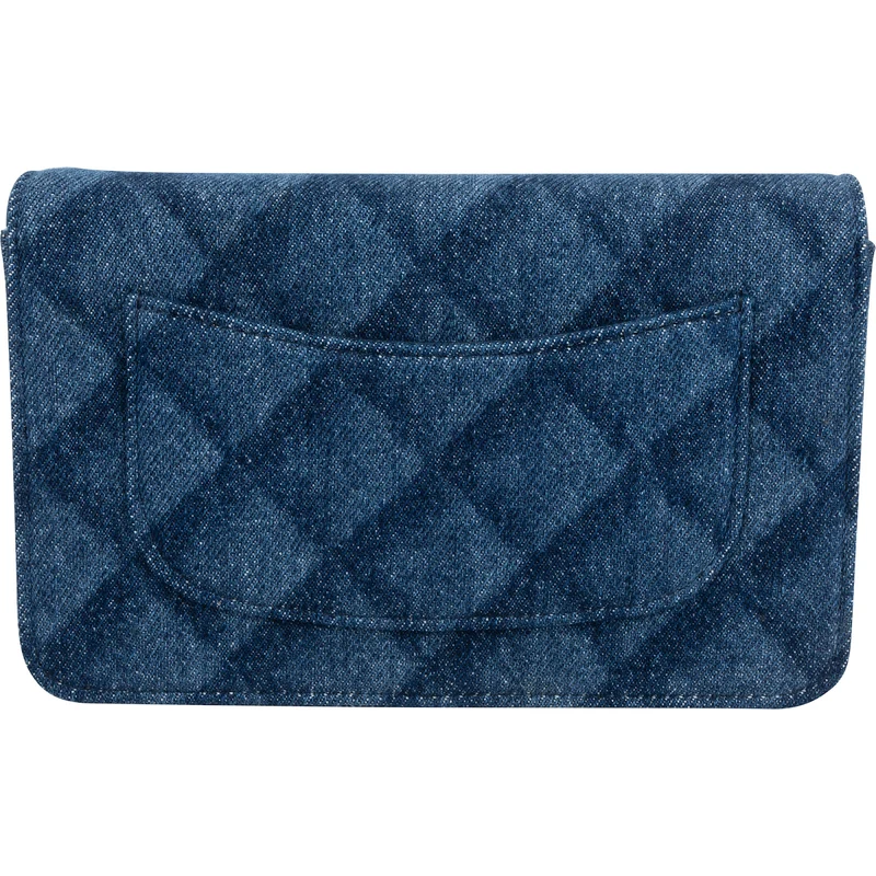 Chanel Denim Wallet on Chain Crossbody Bag