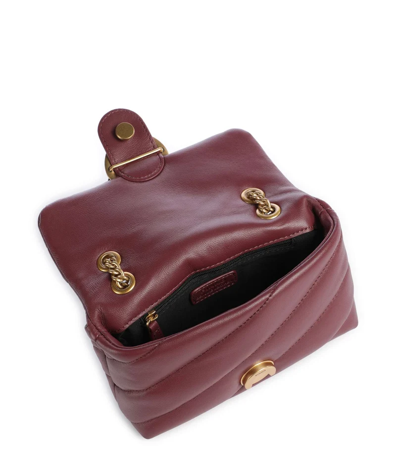 Pinko Love Puff Baby Schultertasche ribes intenso/antique gold