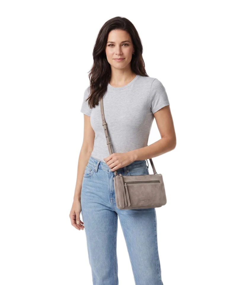 Liebeskind Zena Hydro Suede S Umhängetasche neutral grey