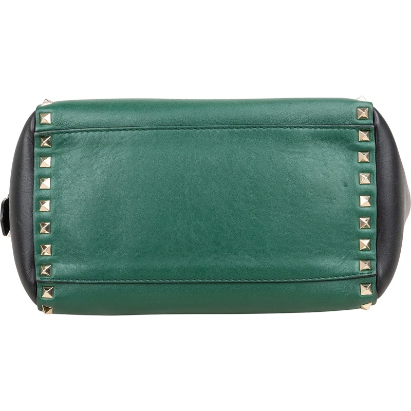 Valentino Garavani Bicolor Leather Rockstud Handbag