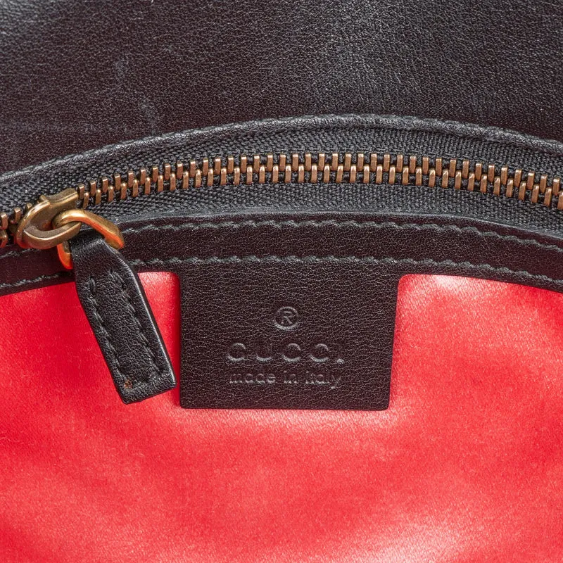 Gucci Matelassé Velvet GG Marmont Crossbody Bag