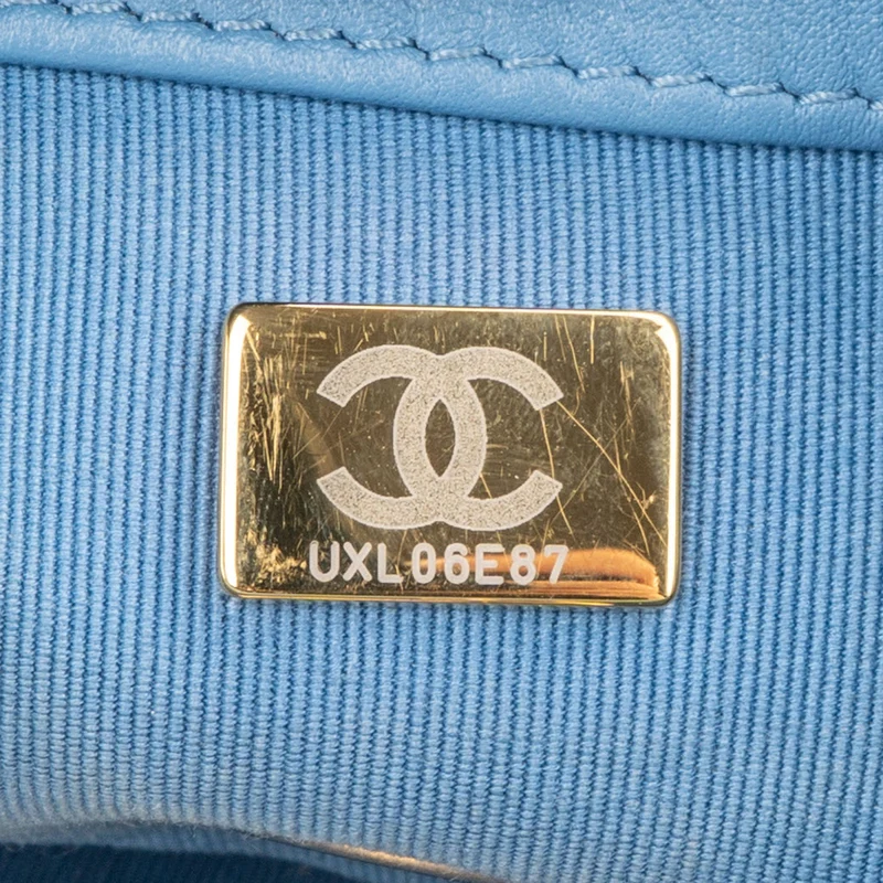 Chanel 19 Quilted Denim Single Flap Crossbody Bag