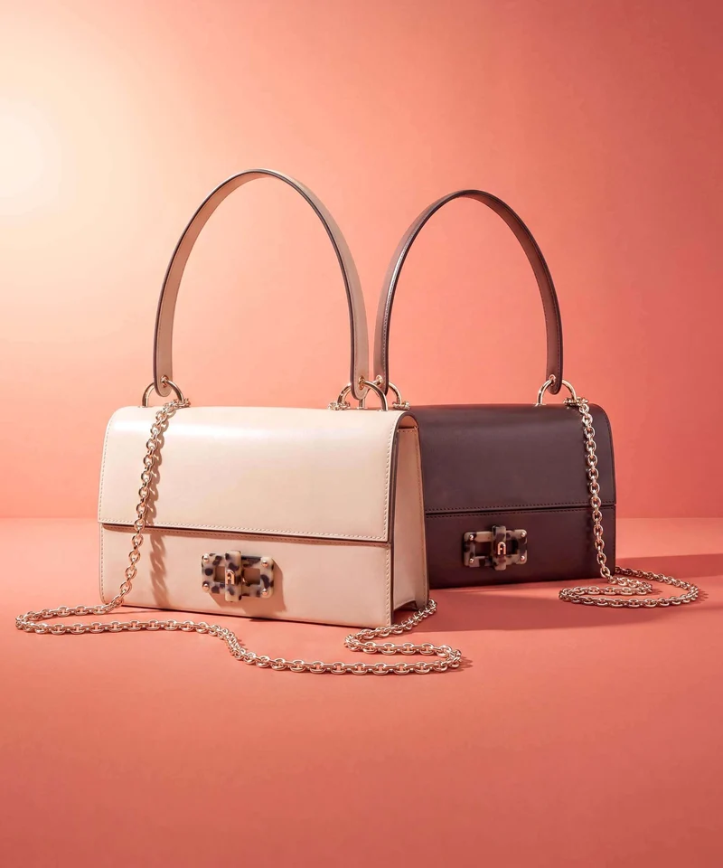 Furla Amelia M Schultertasche cotone