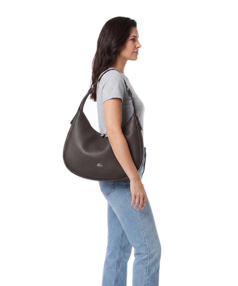 Lacoste Authentic Beuteltasche dark brown