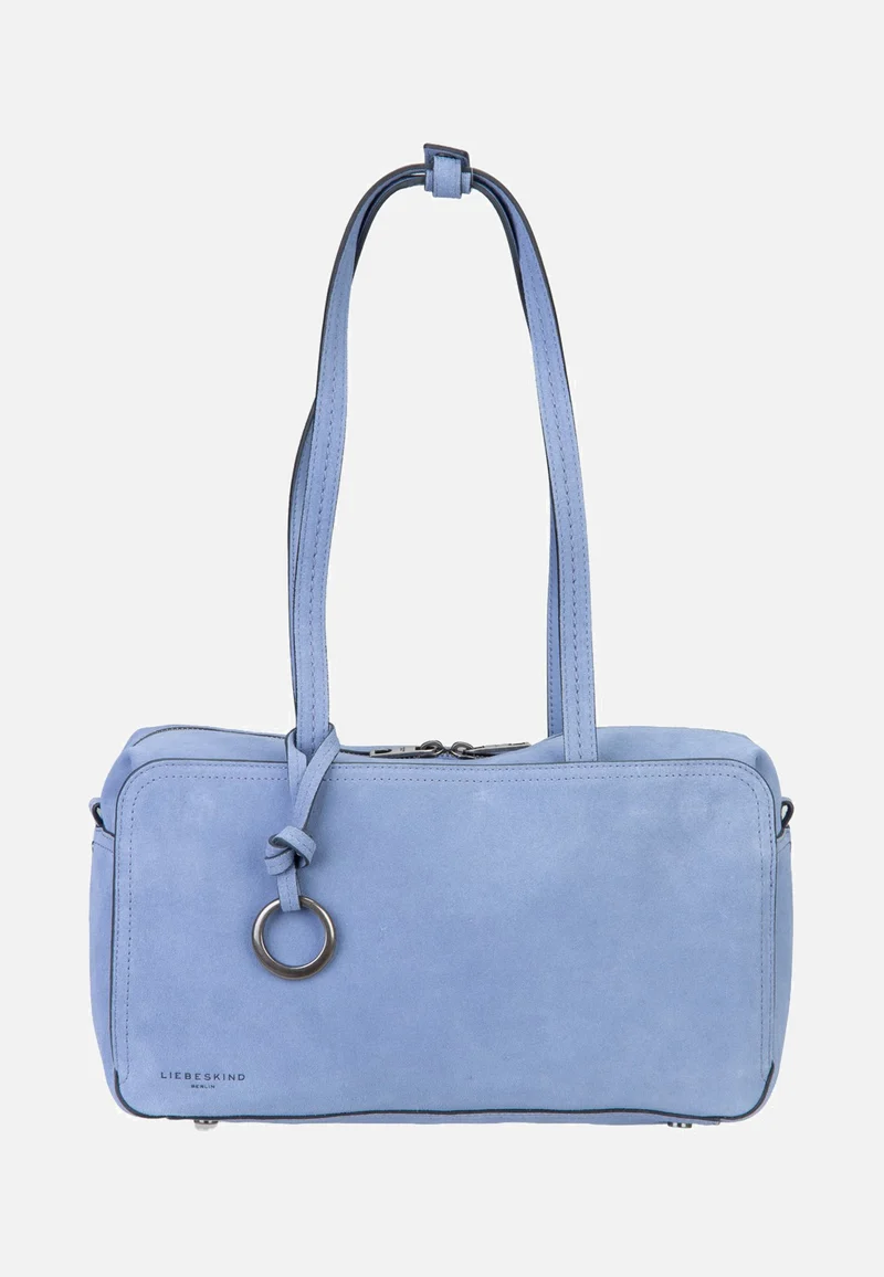 Clarice II Satchel M Hydro Suede Flower Blue - Satchel