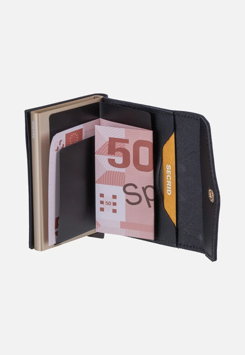 Envelope Pebble Black - Portemonnaie