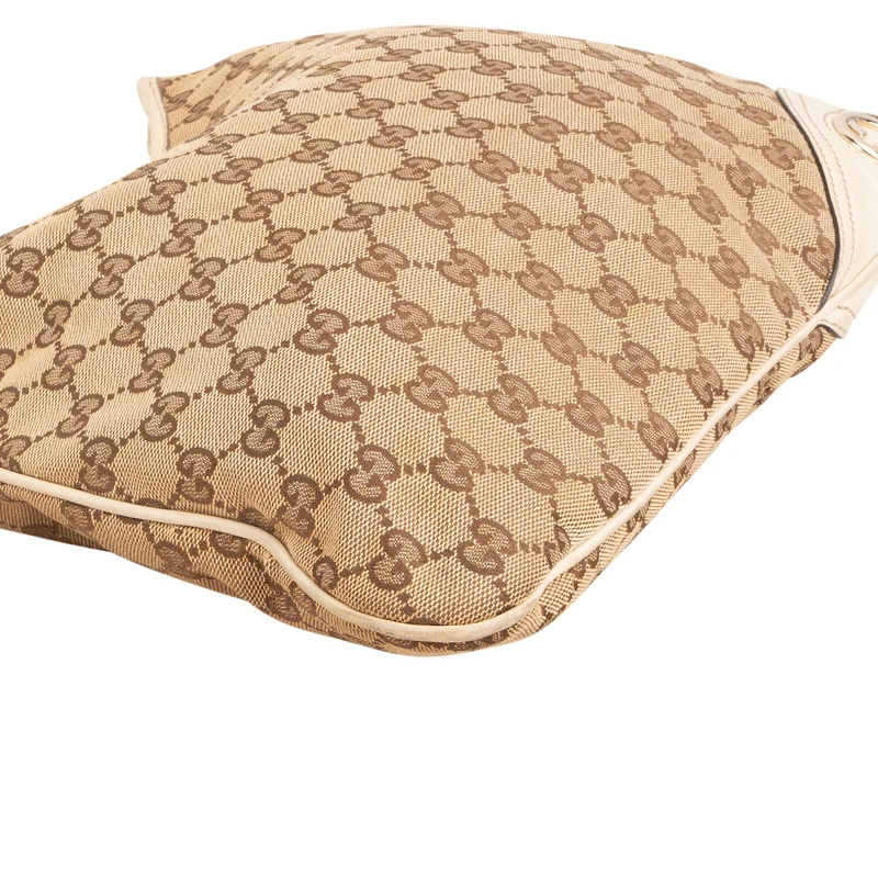 Gucci Monogram GG Canvas Interlocking G Hobo Shoulder Bag