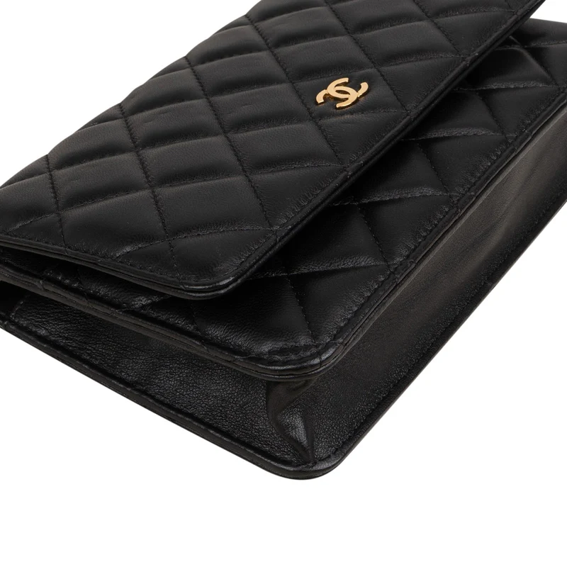 Chanel Quilted Lambskin Wallet on Chain Crossbody Bag