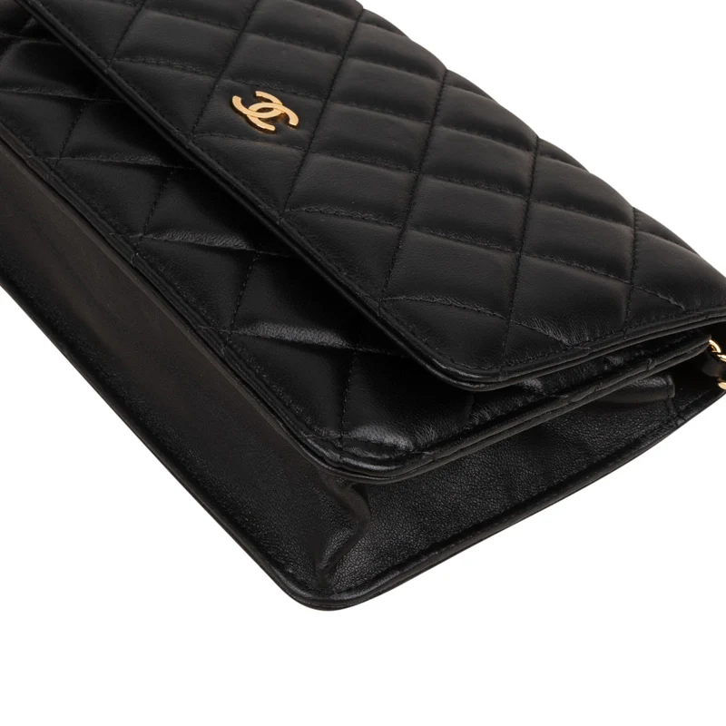 Chanel Quilted Lambskin Wallet on Chain Crossbody Bag