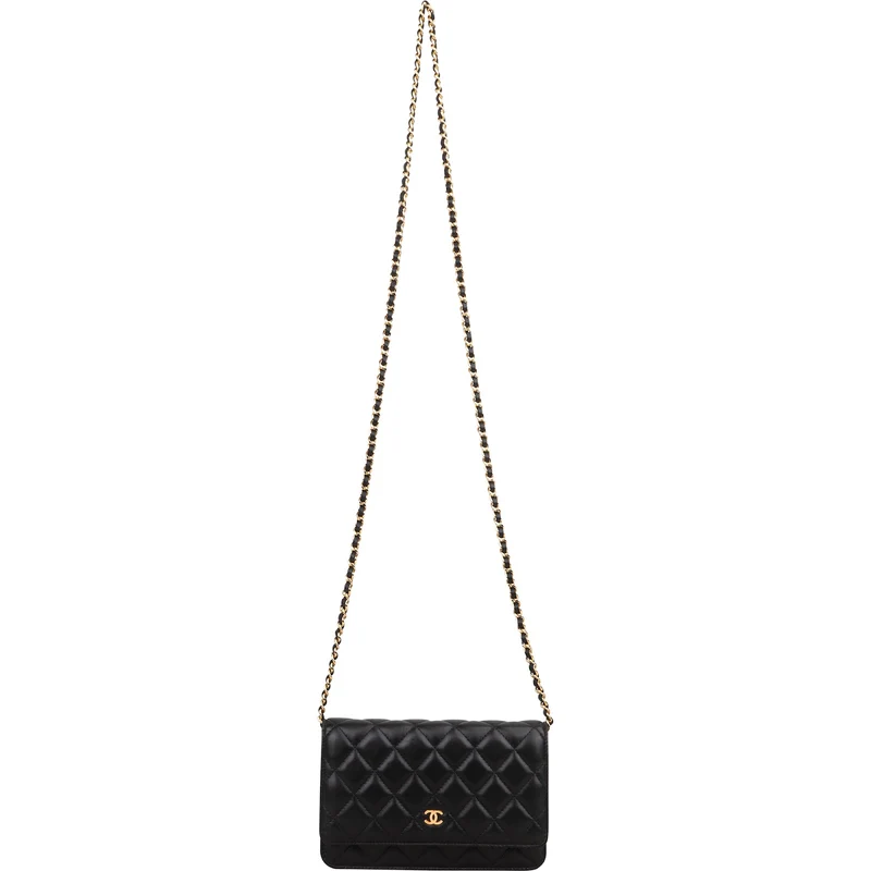 Chanel Quilted Lambskin Wallet on Chain Crossbody Bag