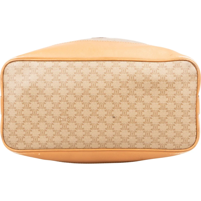 Céline Macadam Monogram Bucket Drawstring Shoulder Bag