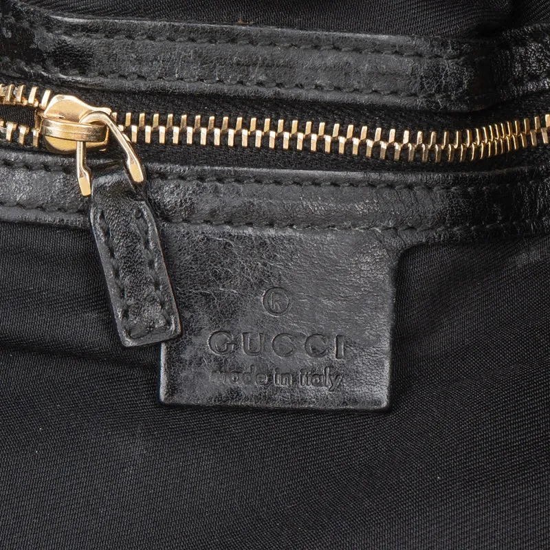 Gucci Monogram GG Canvas Studded Hysteria Tote Handbag