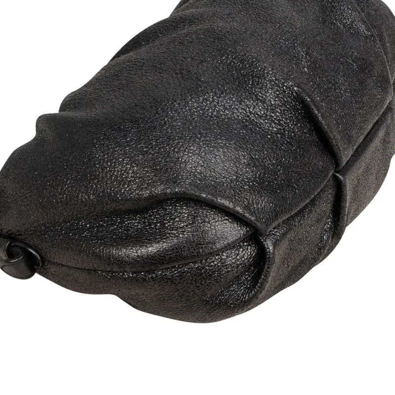 Prada Vitello Daino Ruched Hobo Shoulder Bag