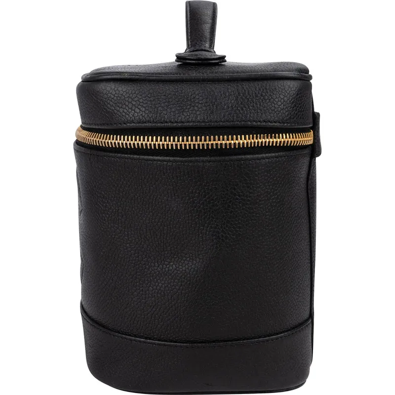 Chanel Caviar Leather CC Vanity Case Handbag