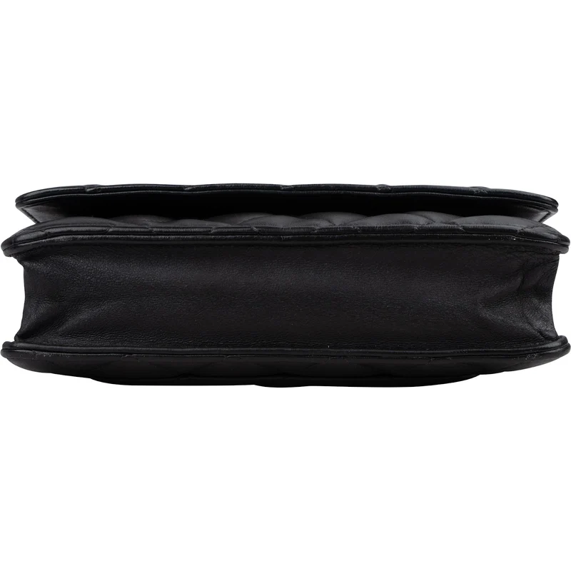 Chanel Quilted Lambskin Palladium Wallet On Chain Crossbody Bag