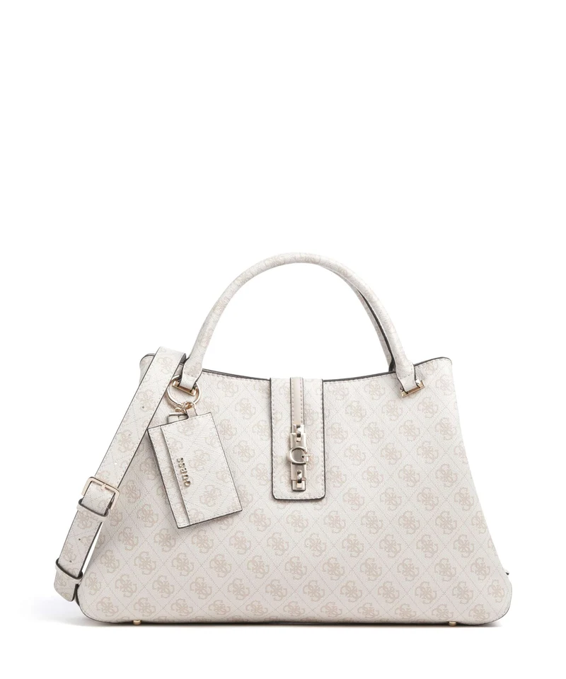 Guess Yvonne Girlfriend Logo Handtasche stone logo