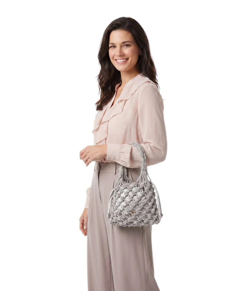 Pinko Mini Handtasche argento/antique gold