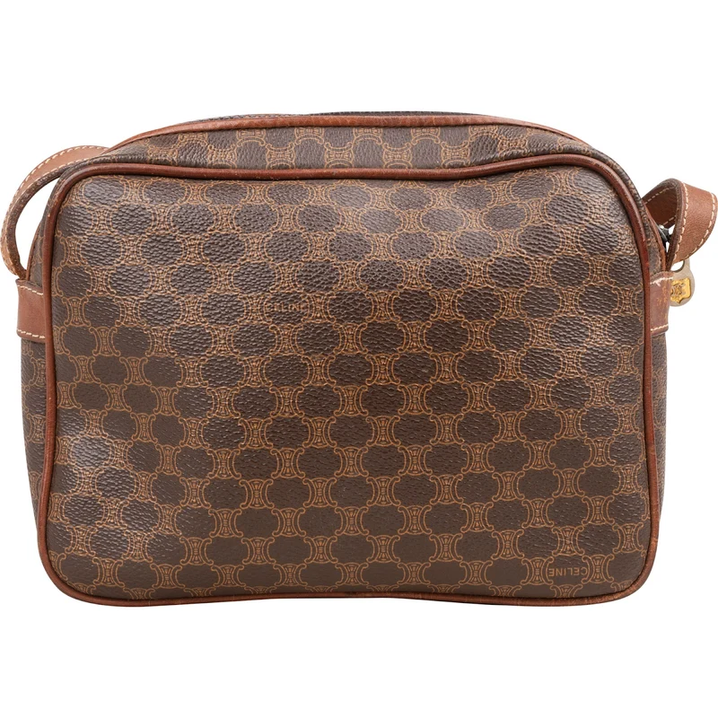 Celine Macadam Monogram Canvas Buckle Camera Crossbody Bag